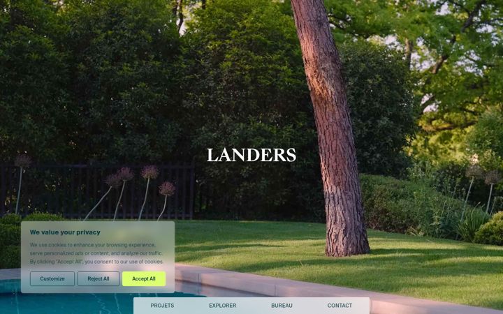 Screenshot of landers.ch