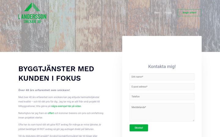 Screenshot of landerssonsnickare.se