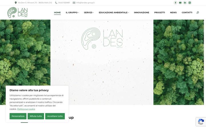 Screenshot of landes-group.it