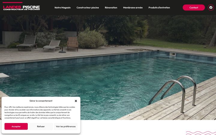 Screenshot of landes-piscine.com