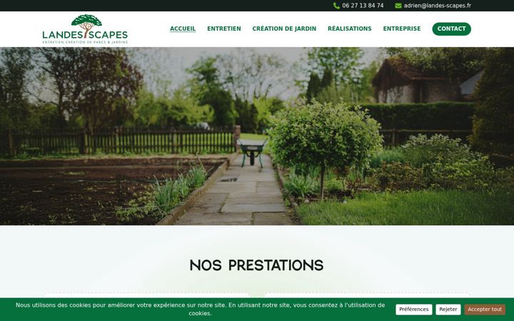 Screenshot of landes-scapes.fr