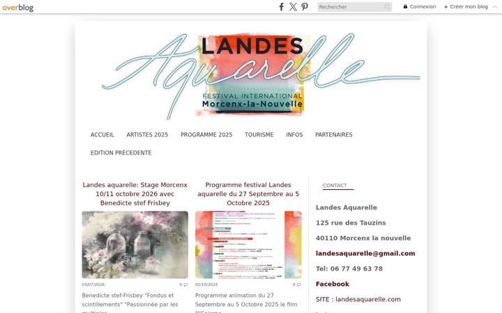 Screenshot of landesaquarelle.com