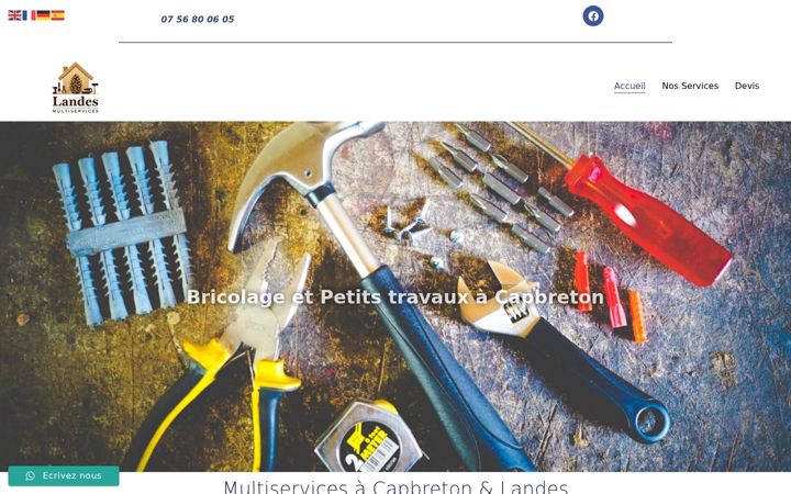 Screenshot of landesmultiservices.fr