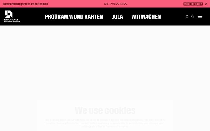 Screenshot of landestheater.net