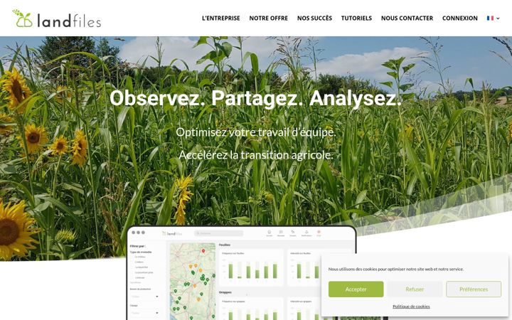 Screenshot of landfiles.com