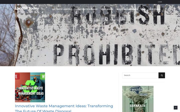 Screenshot of landfill-site.com