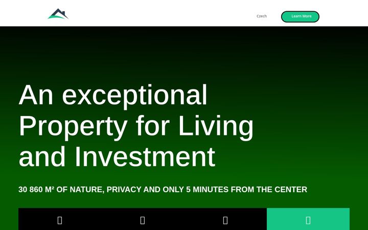Screenshot of landforsaleinprague.com