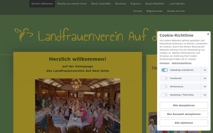 Snimka zaslona za landfrauen-apensen.de
