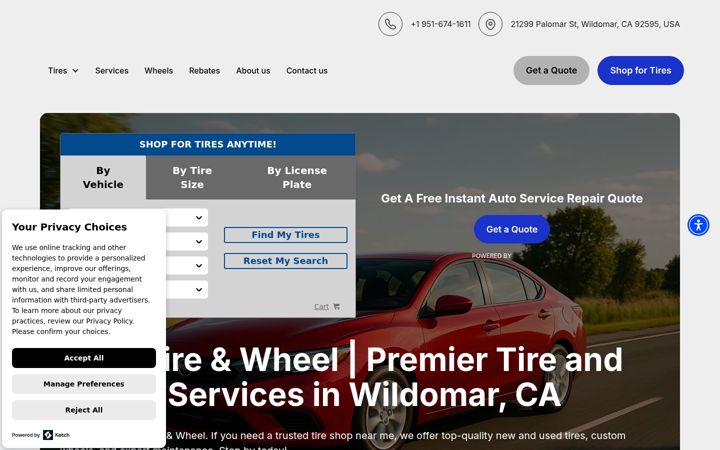 Screenshot of landftireandwheels.net