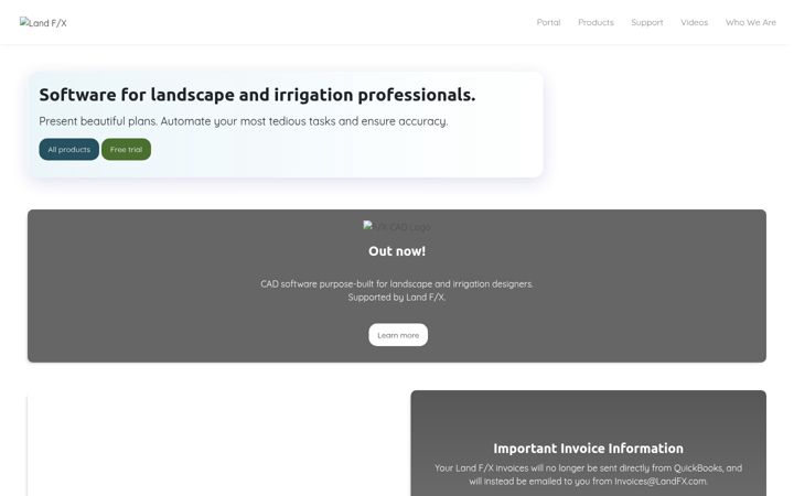 Screenshot of landfx.com