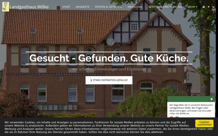Screenshot of landgasthaus-willke.com