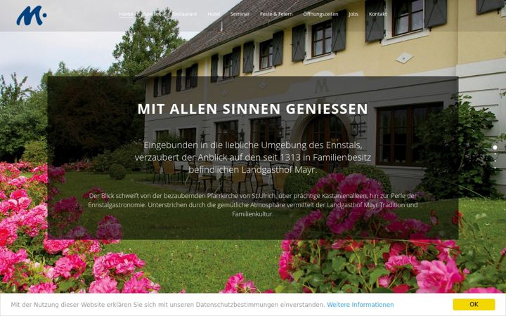 Screenshot of landgasthof-mayr.at