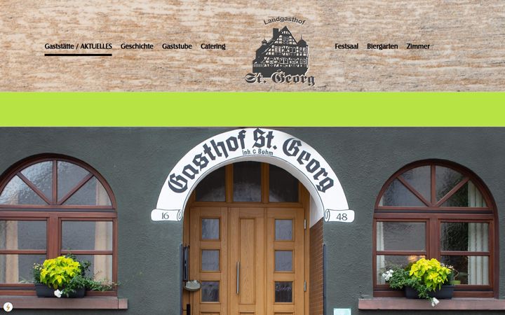 Screenshot of landgasthof-st-georg.de