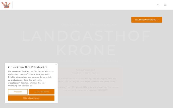 Screenshot of landgasthofkrone.de