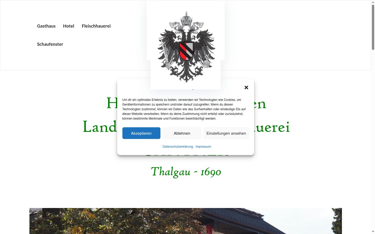 Ekrānuzņēmums ar piekrišanas baneri, kas tika rādīts pirms jebkādas mijiedarbības