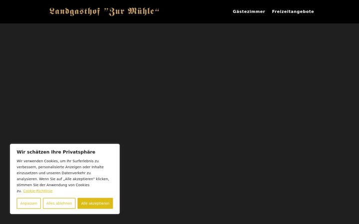 Screenshot of landgasthofzurmuehle.de