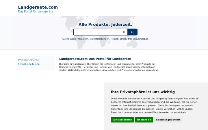 Screenshot of landgeraete.com