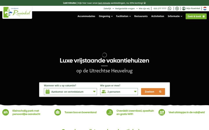 Screenshot of landgoedruwinkel.nl