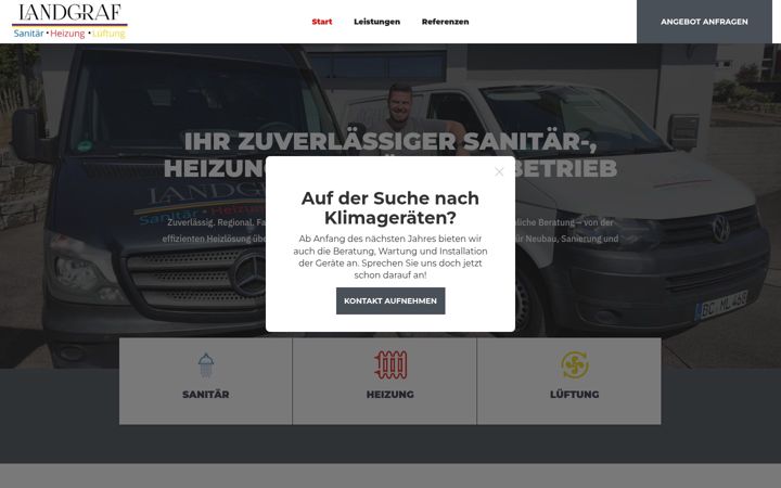 Screenshot of landgraf-heizungstechnik.de
