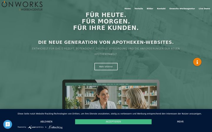 Screenshot of landgrafen-apotheke.net