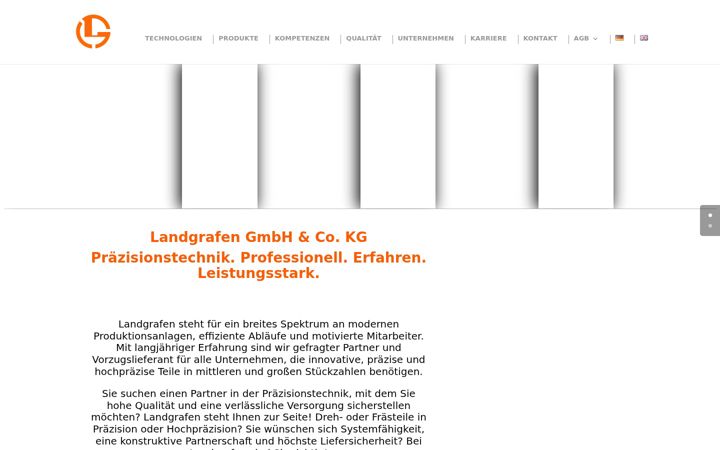 Screenshot of landgrafen-cnc.de