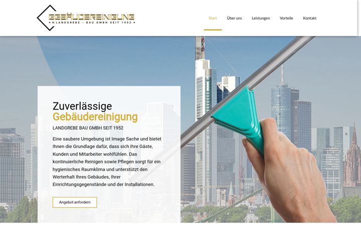 Screenshot of landgrebe-gebaeudereinigung.de