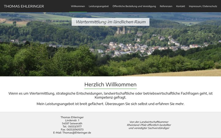 Screenshot of landgutachter.de
