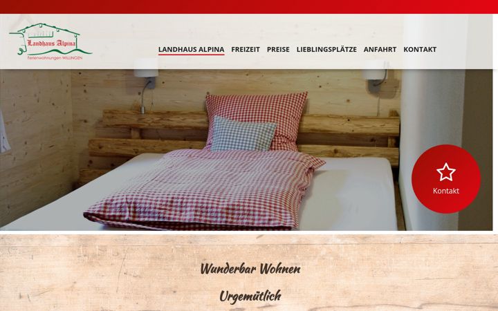 Screenshot of landhaus-alpina-willingen.de