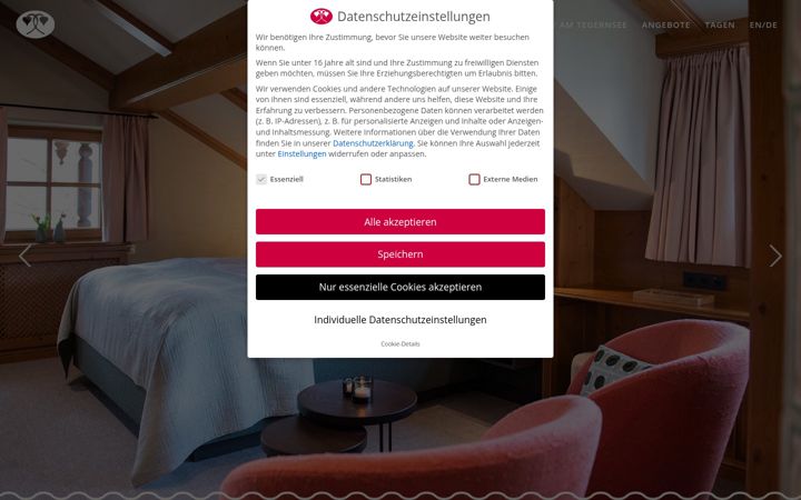 Screenshot of landhaus-christl.de