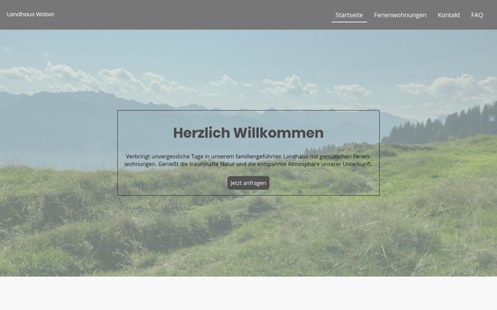 Screenshot of landhaus-fischen.com