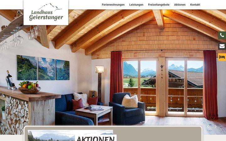 Zrzut ekranu landhaus-geierstanger.de