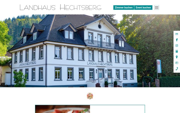 Screenshot of landhaus-hechtsberg.de