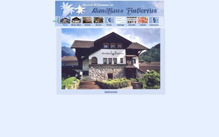 Screenshot of landhaus-hubertus.net