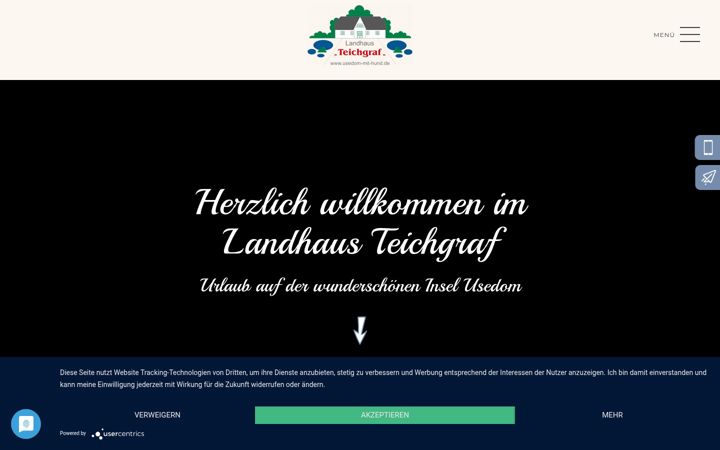Screenshot of landhaus-insel-usedom.de