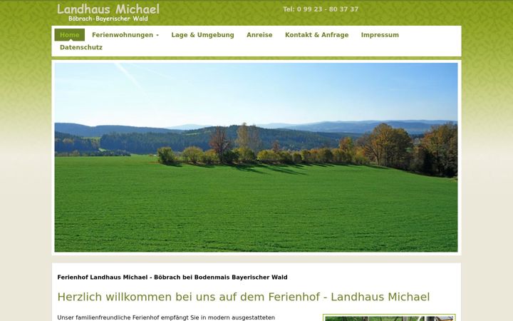 Screenshot of landhaus-michael.de