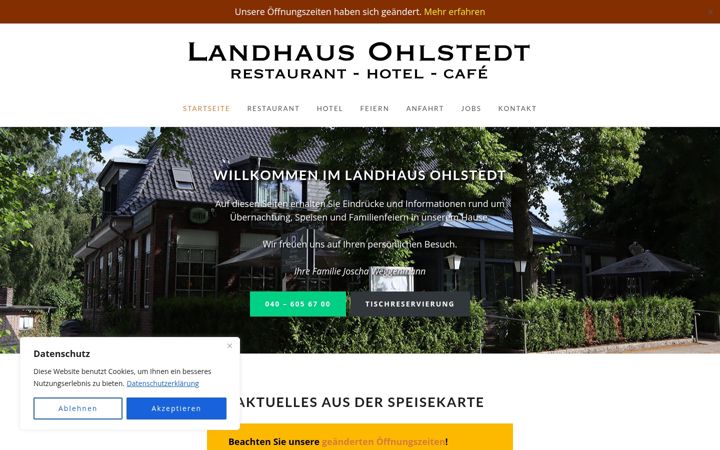 Screenshot of landhaus-ohlstedt.de