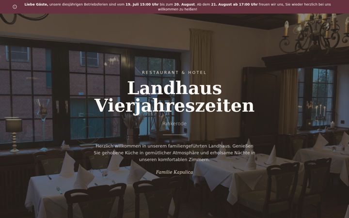 Screenshot of landhaus-rinkerode.de