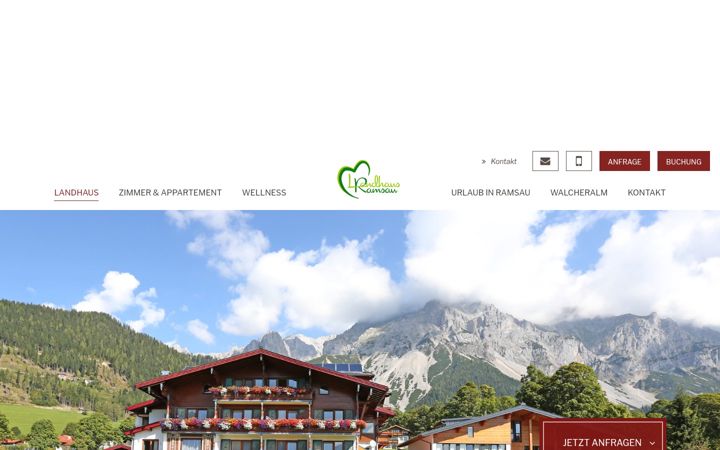 Screenshot of landhaus.co.at