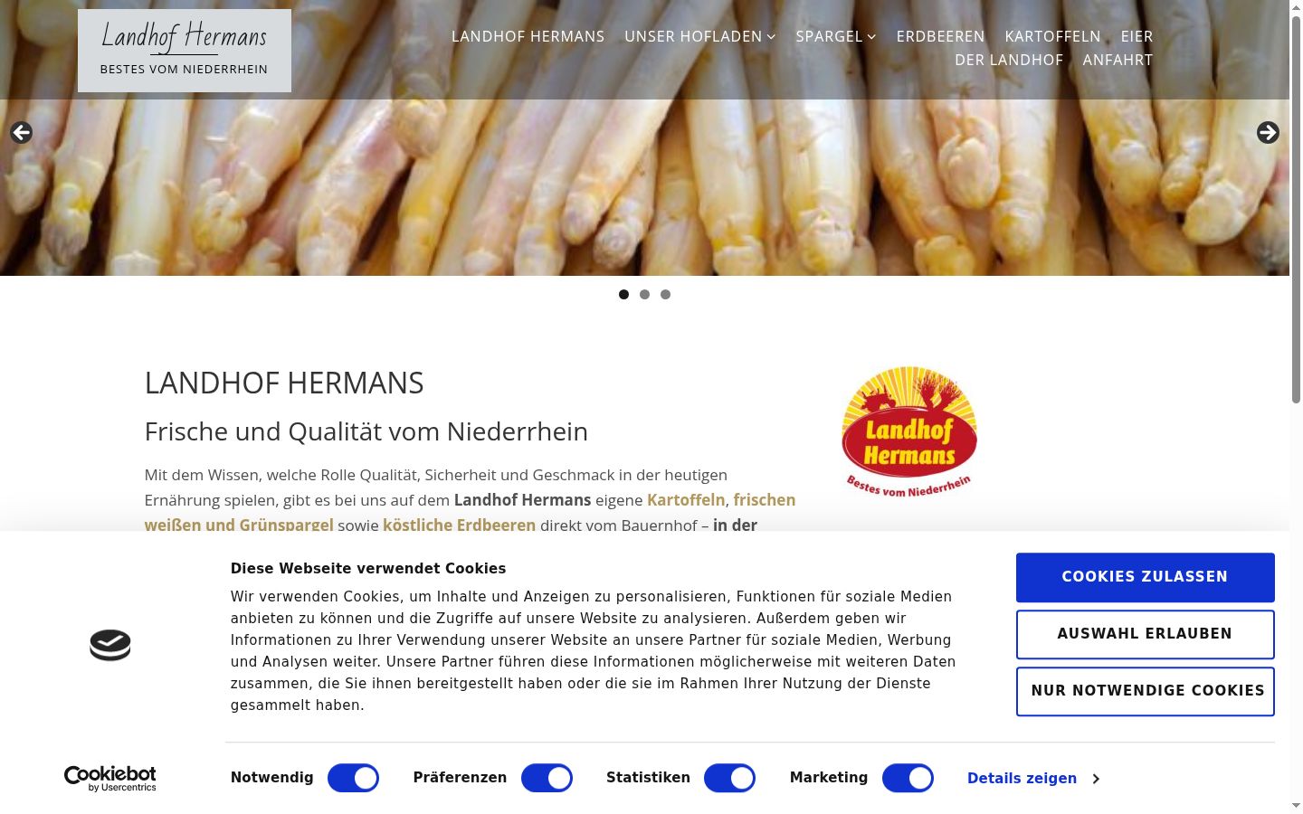 Screenshot tal-banner tal-kunsens muri qabel kwalunkwe interazzjoni