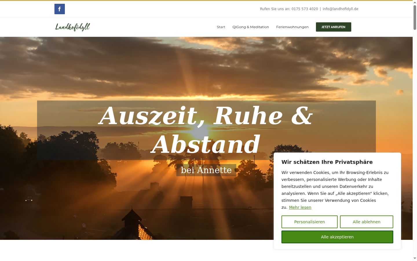 Screenshot tal-banner tal-kunsens muri qabel kwalunkwe interazzjoni