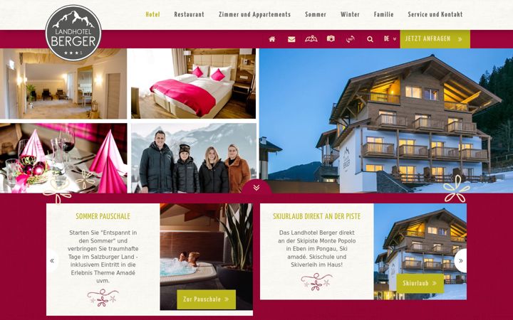 Screenshot of landhotel-berger.com