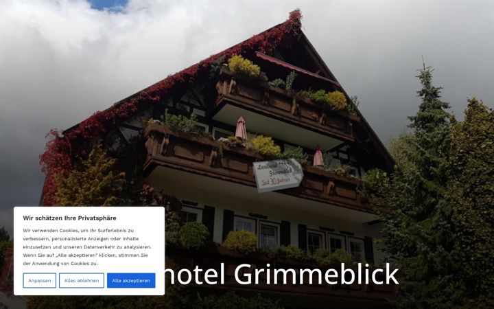 Screenshot of landhotel-grimmeblick.de