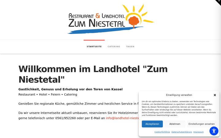 Screenshot of landhotel-niestetal.de