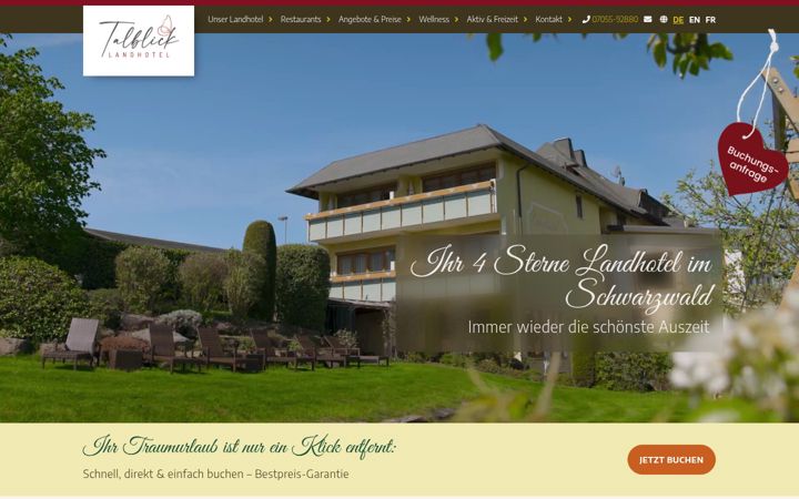 Screenshot of landhotel-talblick.de