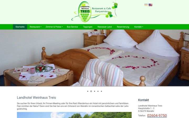 Screenshot of landhotel-treis.de