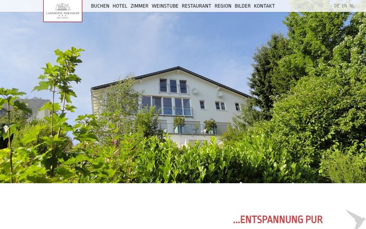Screenshot of landhotelfernsicht.de