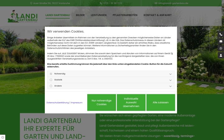 Screenshot of landi-gartenbau.de
