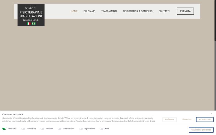 Screenshot of landifisioterapia.com