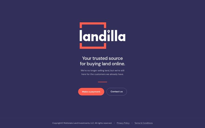 Screenshot of landilla.com