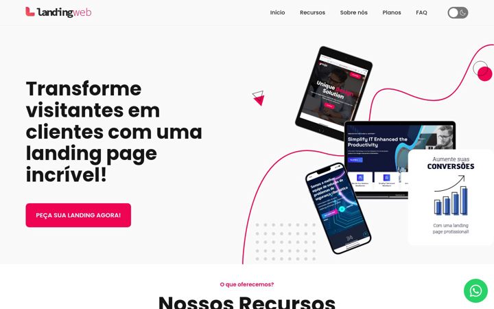 Screenshot of landingweb.com.br